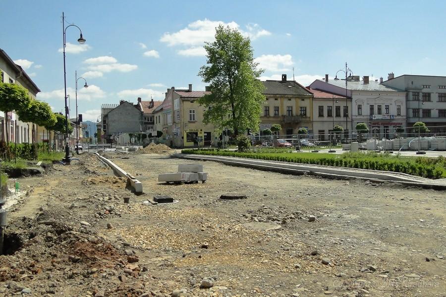remont rynku w Kętach trwa