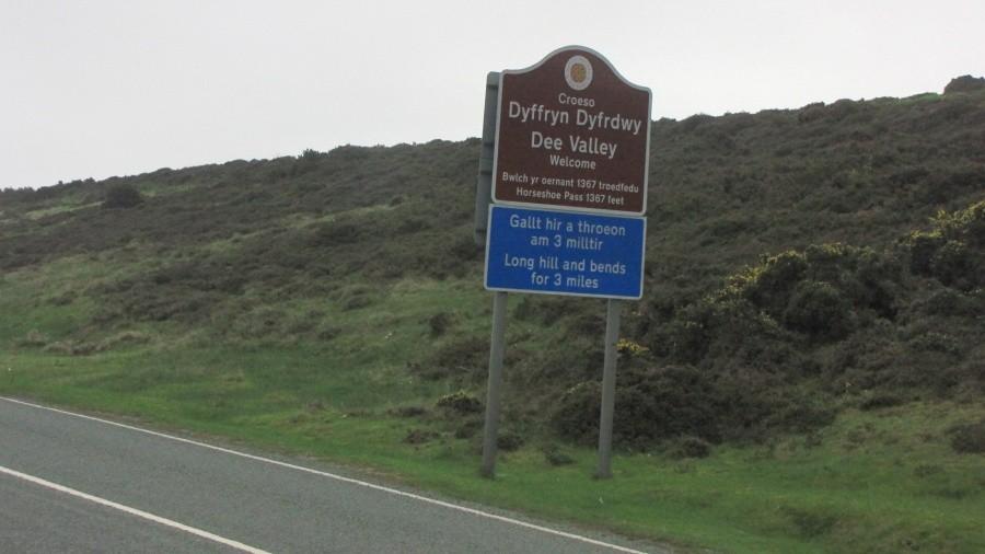 Horseshoe Pass in Wales