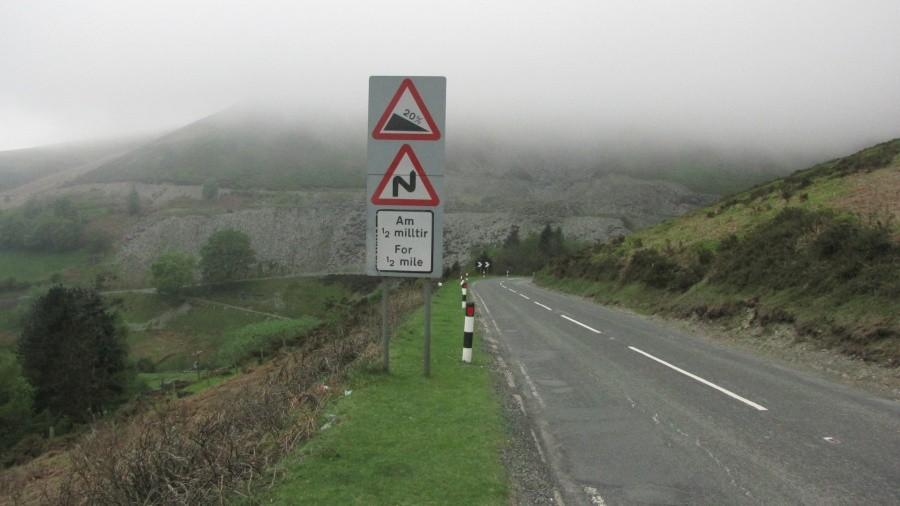 Horseshoe Pass in Wales