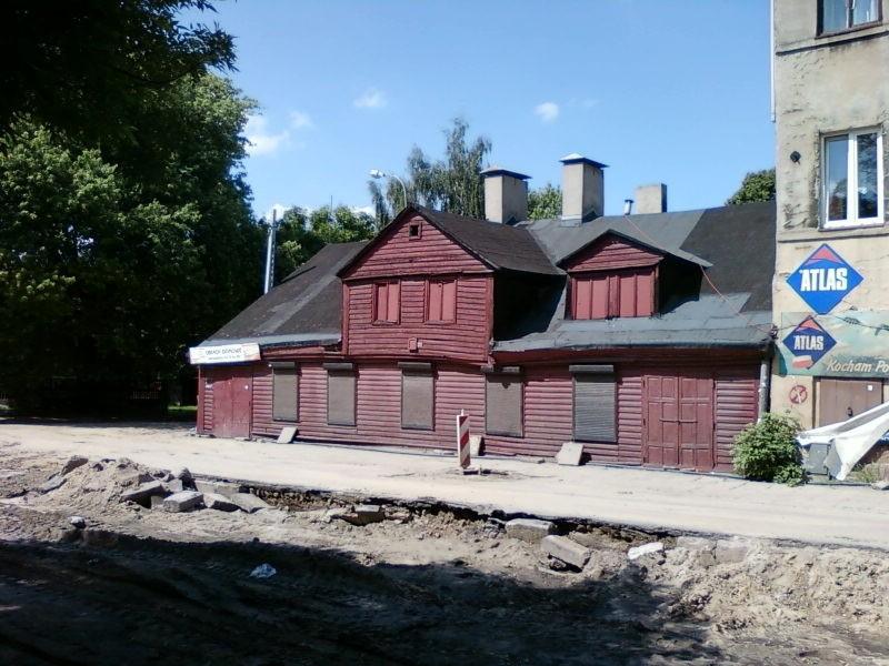 Limanowskiego - resztki drewnianej zabudowy