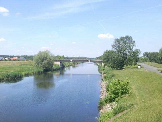 Widok mostu drogowo-pieszego