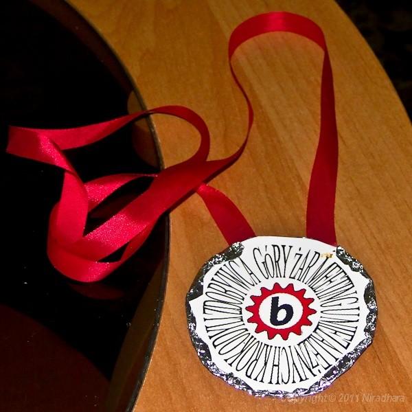 pamiątkowy medal dla zdobywców Żaru