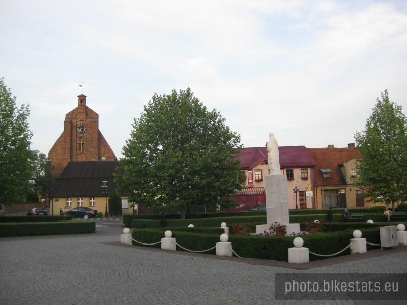 Rynek w Pobiedziskach.