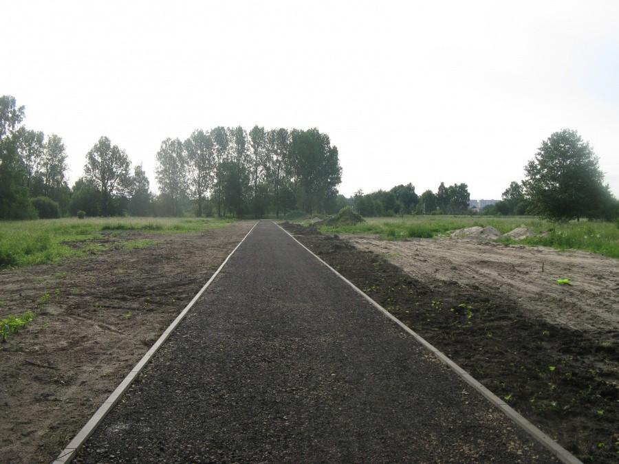 Prace przy ścieżce rowerowej