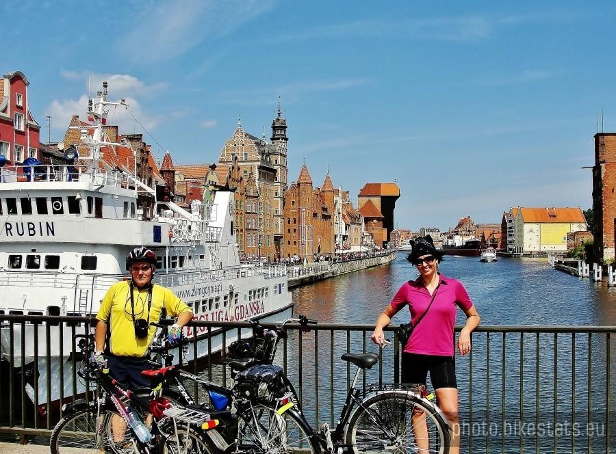 Gdańsk. Nad Motławą przy starówce.
