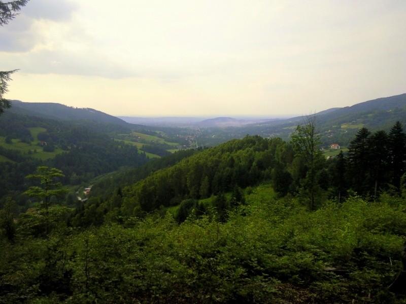 Czarny szlak - widok na brenna