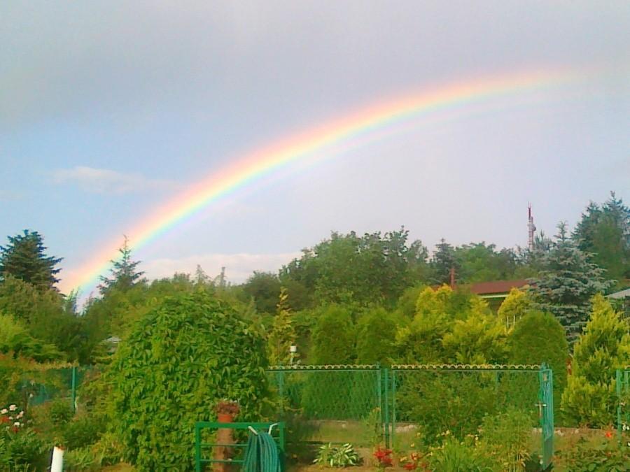 Tęcza po chwilowym deszczu w Częstochowie II.