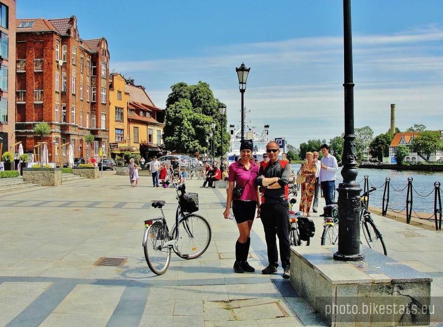 Nad Motławą w Gdańsku.
