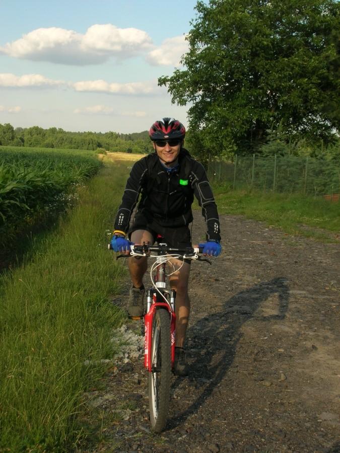 szczęśliwy rowerzysta :)
