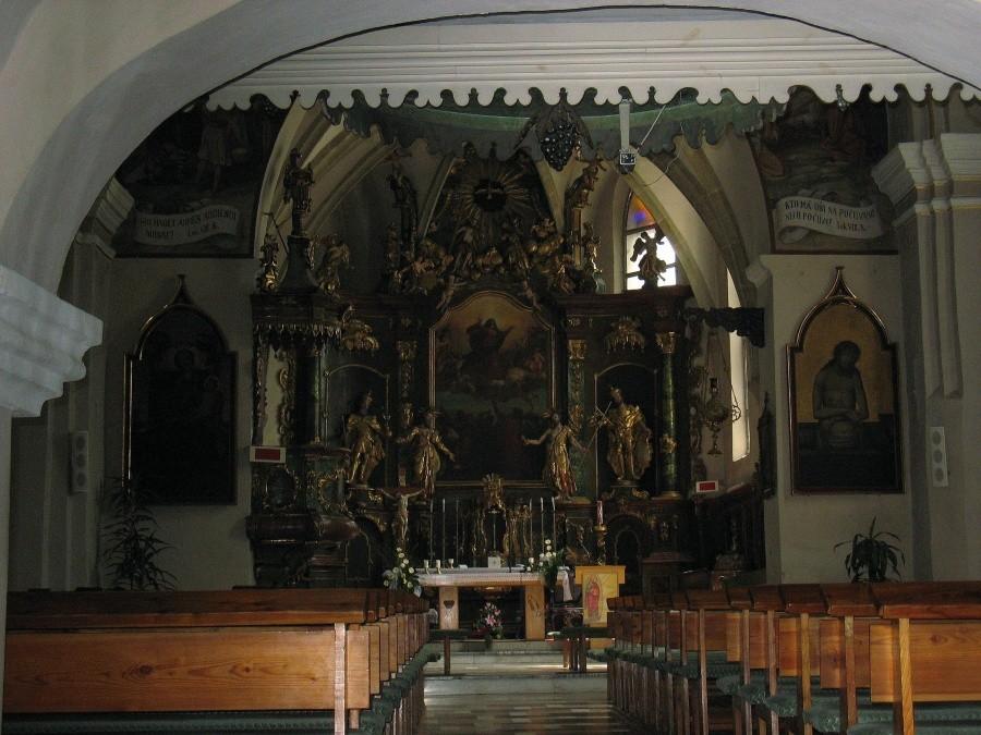 Spišská Stará Ves - wnętrze kościoła