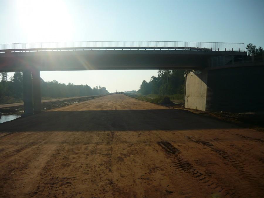 Budowa autostrady koło Pustelnika.