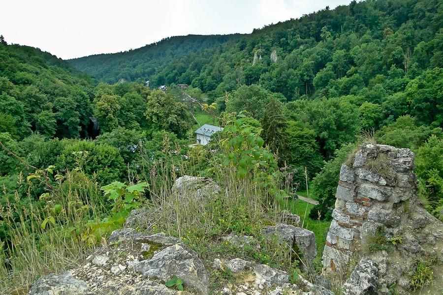 Dolina Prądnika widziana z ruin zamku