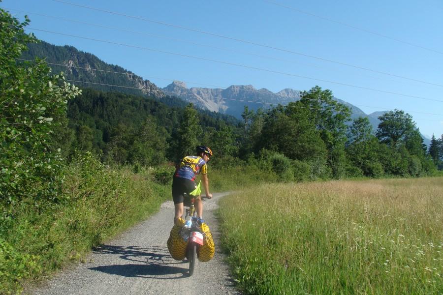 Alpy - droga do Garmish-Partenkirchen