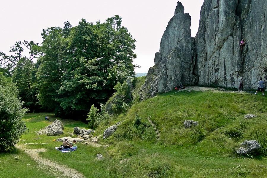 piknik wśród skał
