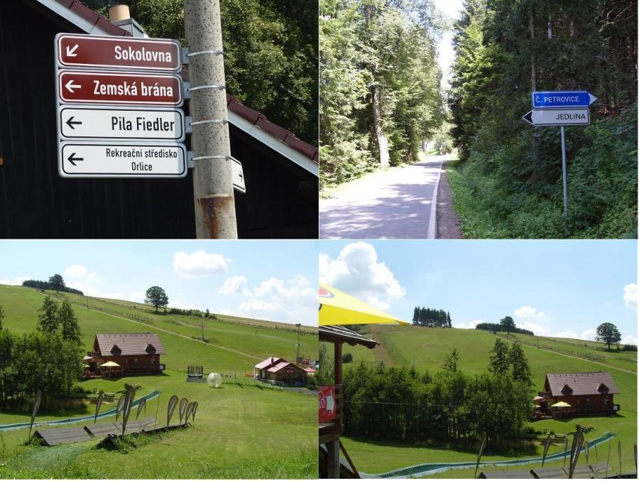 Petrovice i wielka ochota na zjazd trójkołowcem ze szczytu.