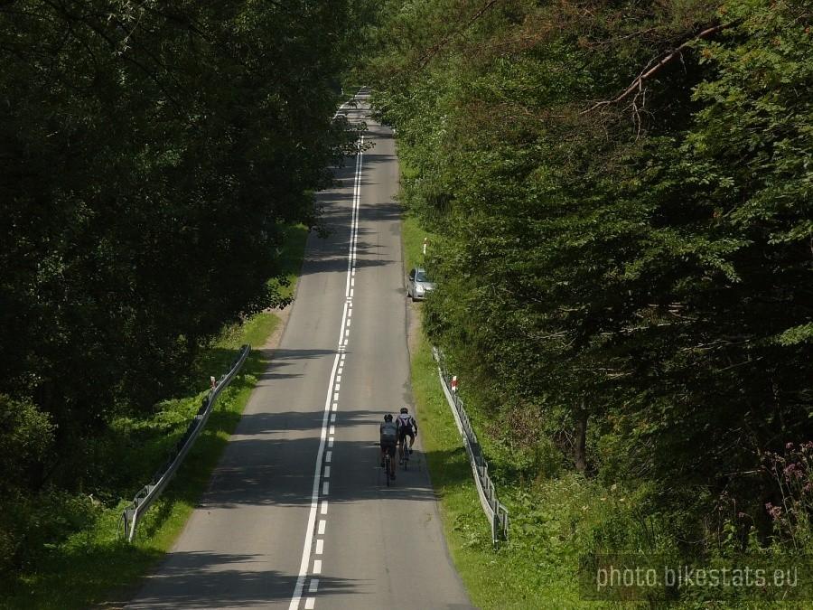 początek podjazdu na Małastowską