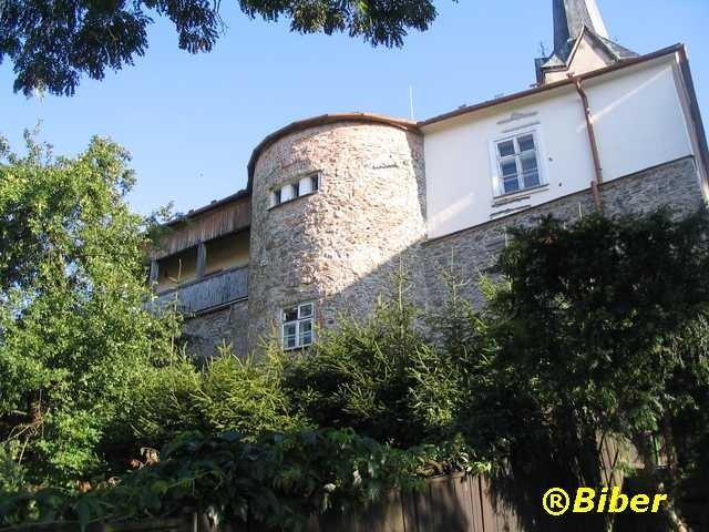 Mohelnice, Czechy - Dom z basztą