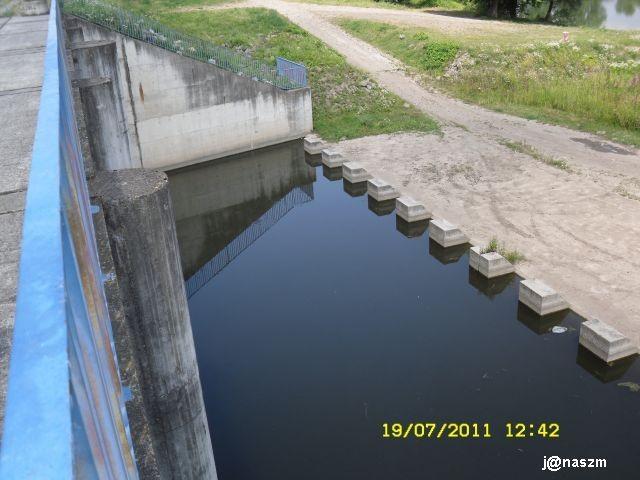 Widok śluzy polderu od strony wschodniej