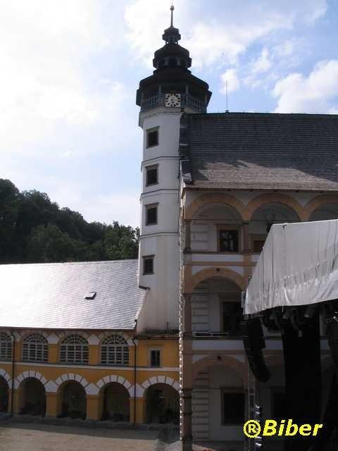 Zamek Velké Losiny, Czechy - widok z dziedzińca