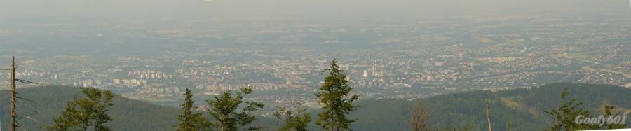 Bielsko widziane z góry.