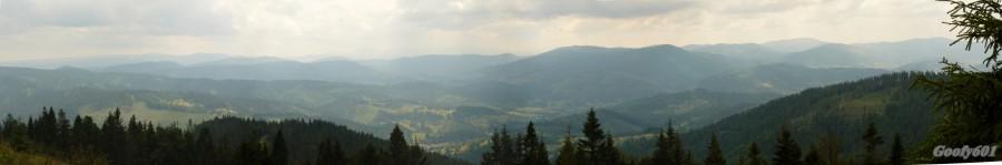 Widok na Wielką Rycerzową i słowackie Beskidy :)