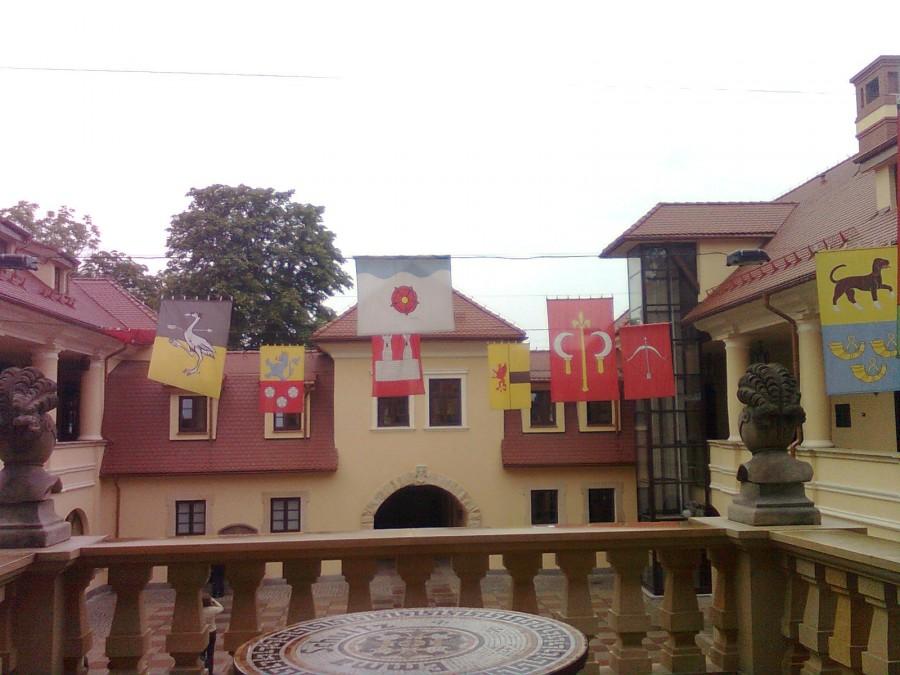 dziedziniec zamku w Starych Tarnowicach