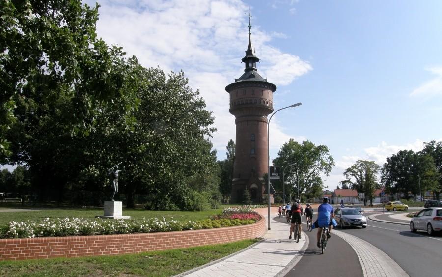 Przejazd przez centrum Forst ...
