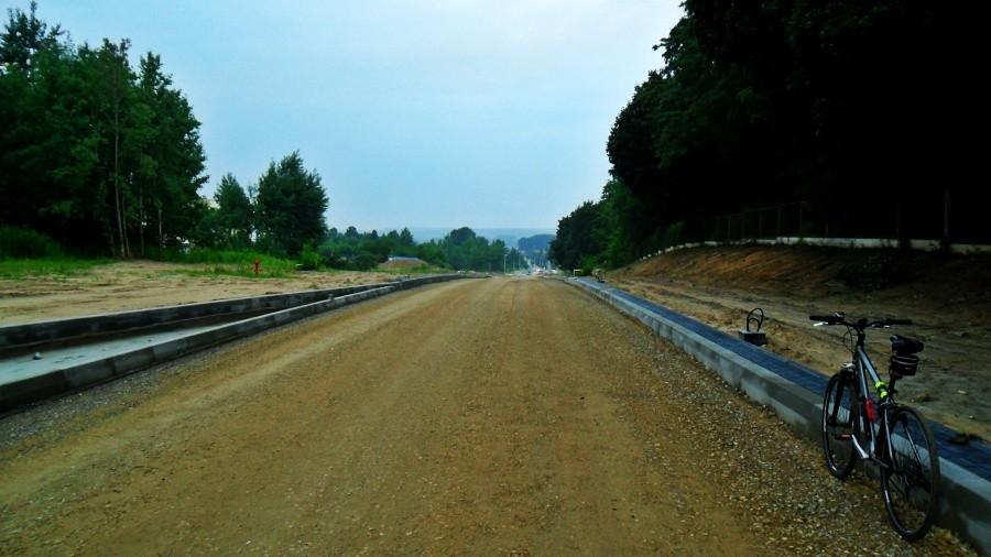 Widok z ulicy na osiedle