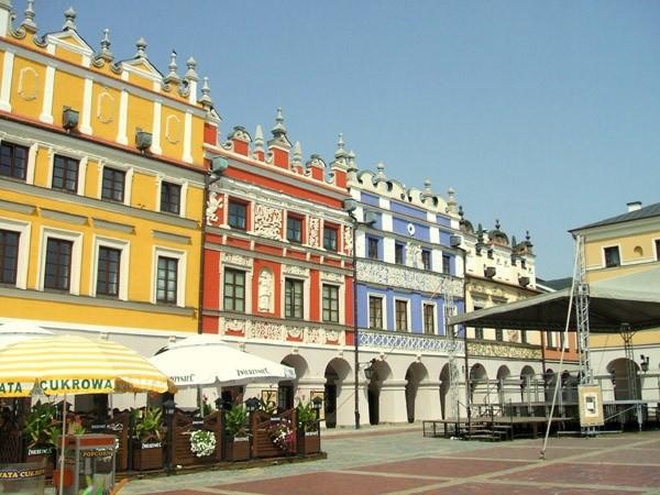 Piękny rynek w Zamościu