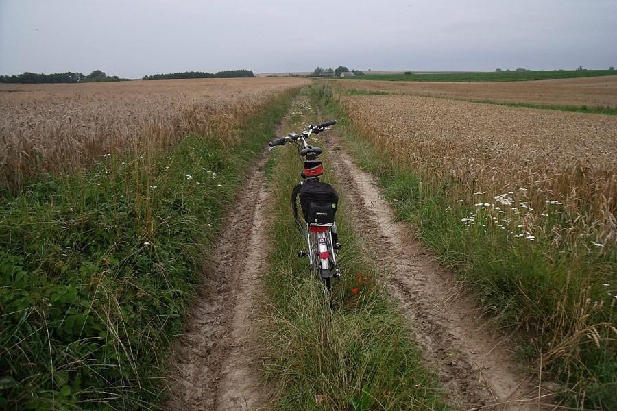 Polami przedzieramy się do Tudorowa, ale GPS myli trasę i dodaje nam jeszcze sporo terenu:(