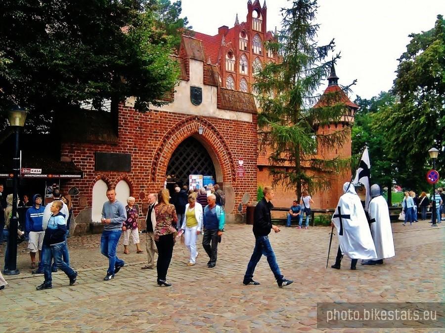 Wejście do zamku w Malborku.