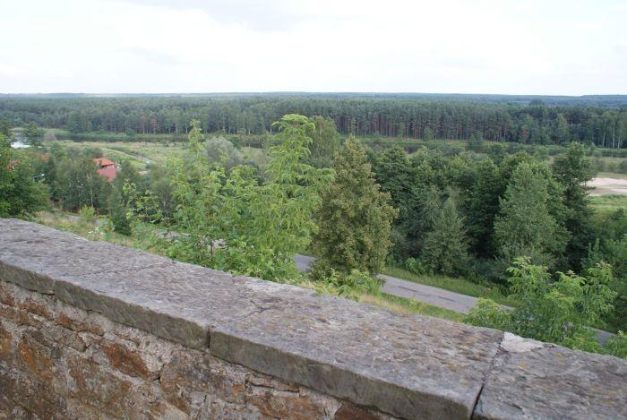 widok na rzekę Pilicę ze wzgórza