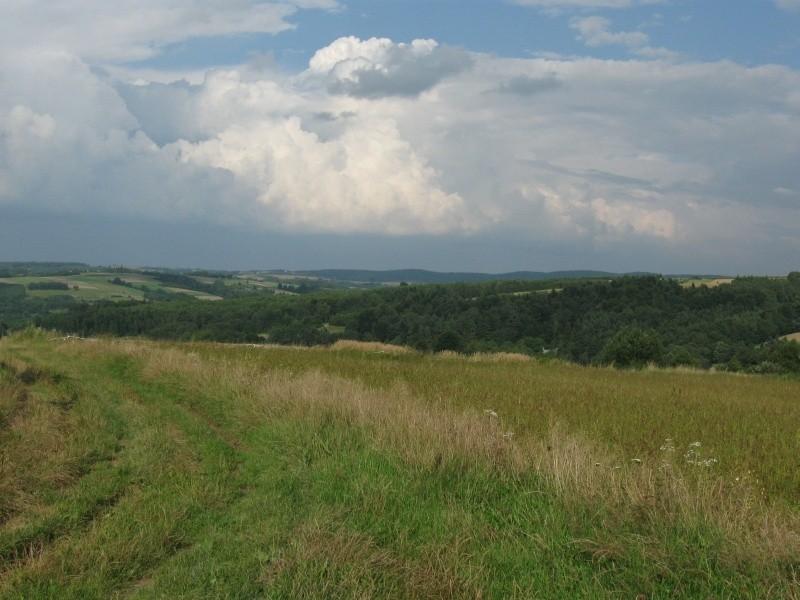 Widok z Sołonki- chmura nadciąga.