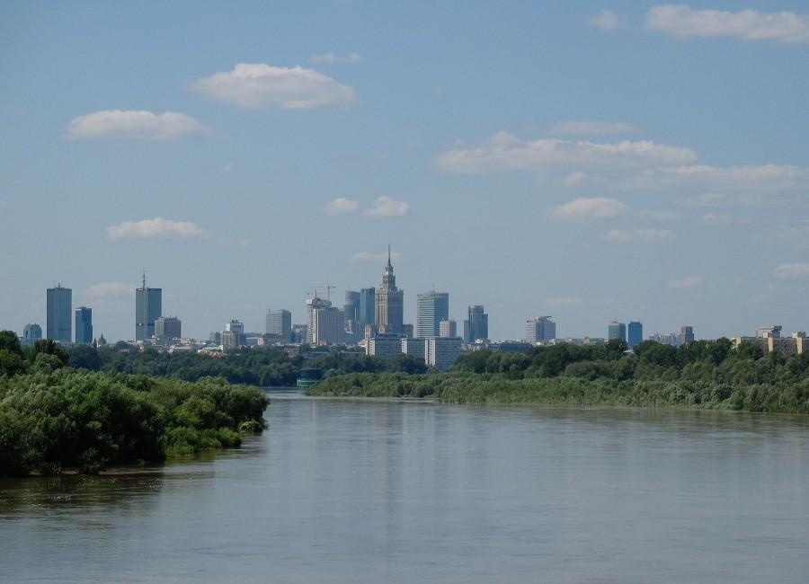 Widok z Mostu Siekierkowskiego