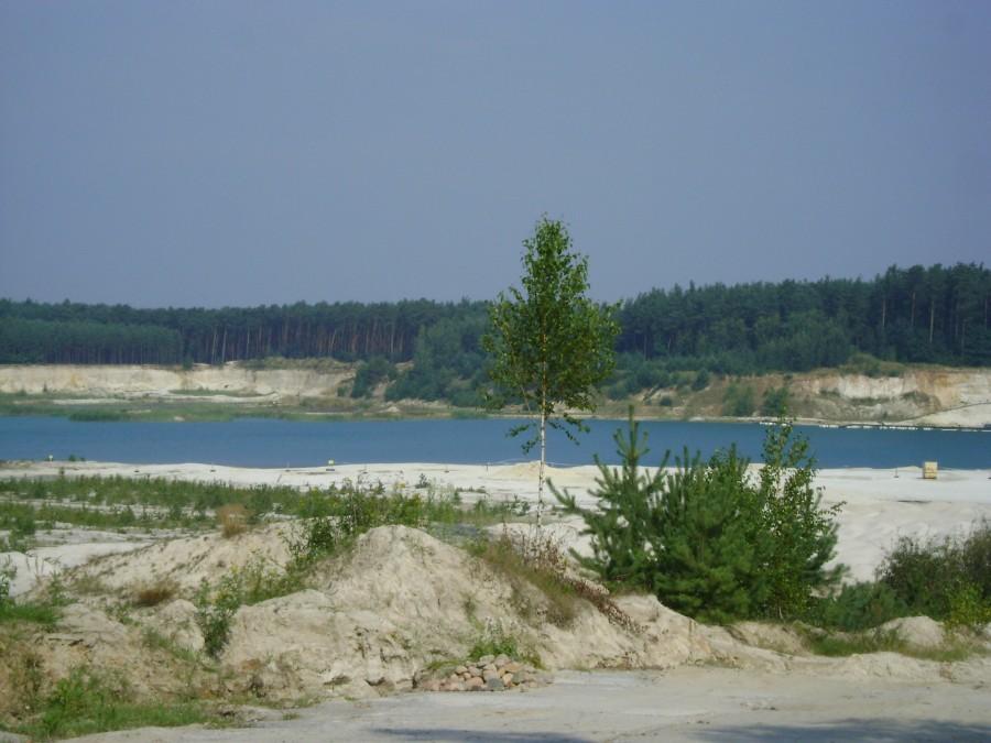 Wyrobisko na kopalni Biała Góra