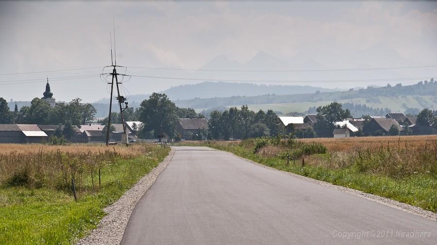 powrót z widokiem na Tatry