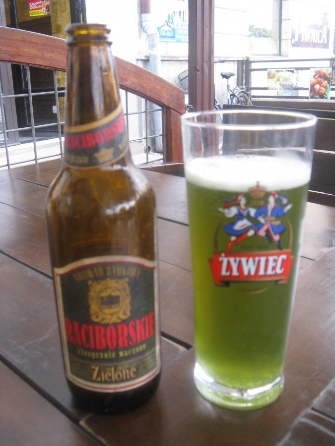 Zielone piwo... mniam ;-)