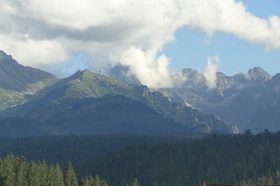 Ostatni rzut oka na Tatry i spadamy na camping