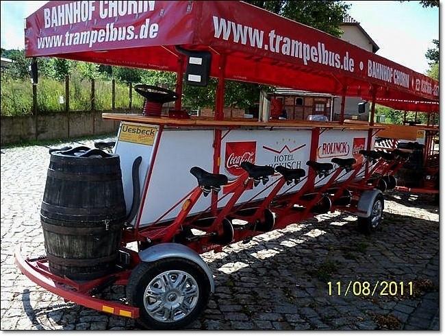 Barrower. Legalne piwo i pedałowanie. Chorin. Niemcy