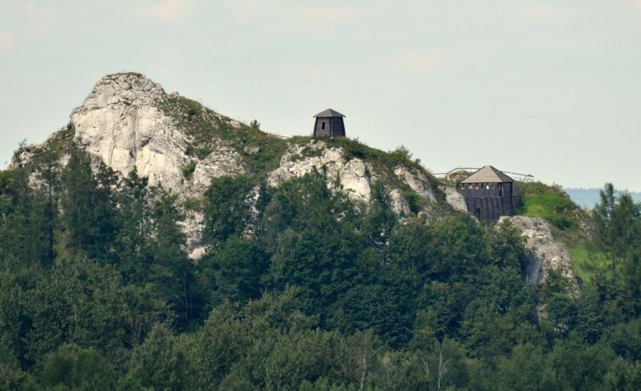 Góra birów widok spod zamku w ogrodzieńcu