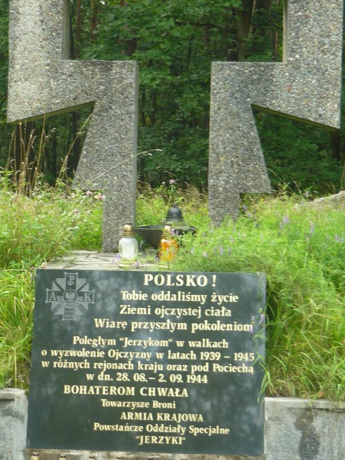 Pomnik w Puszczy Kampinoskiej.