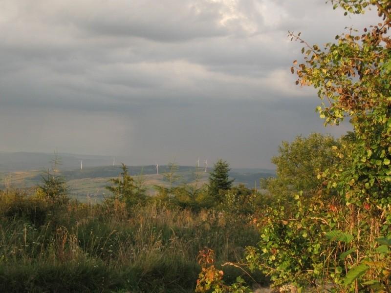 Burza na północ od nas.