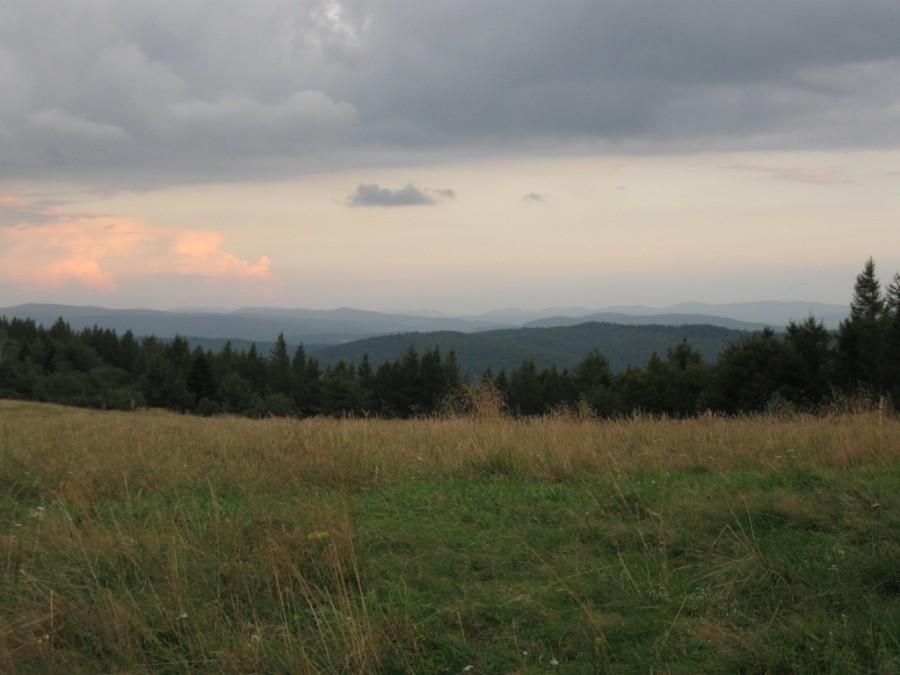 Widok na Bieszczady.