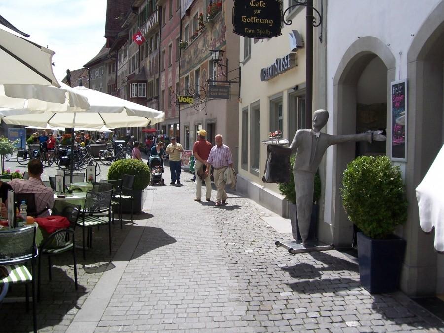 uliczka z kamieniczkami w Stein am Rhein