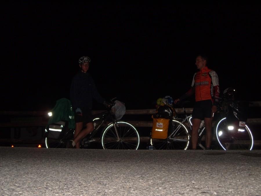 Przełęcz Krowiarki nocą - 1012 m n.p.m.