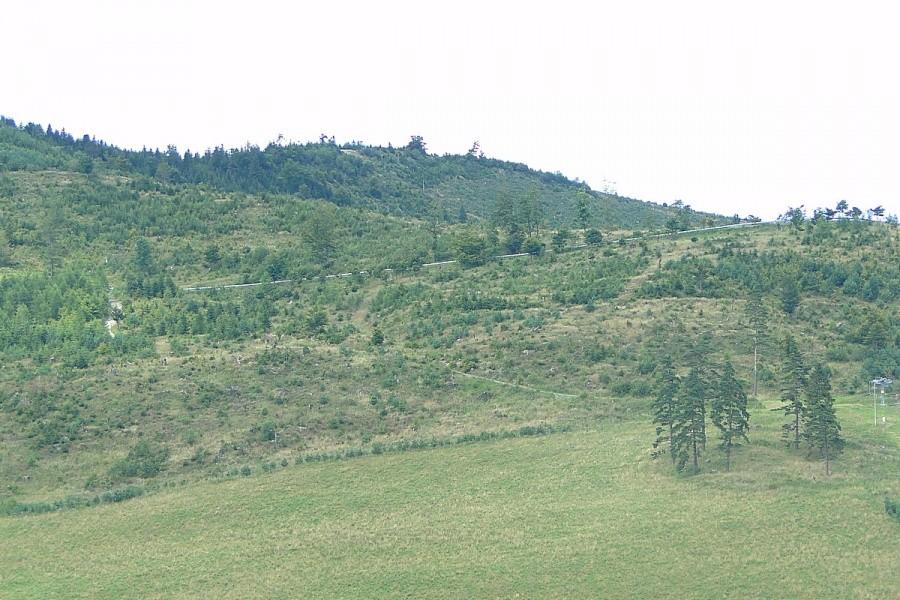 A końca podjazdu nie widać