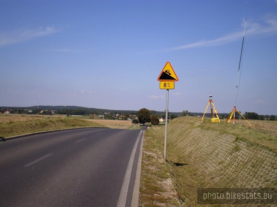 Trasa Janikowo - Kicin - zjazd 8%