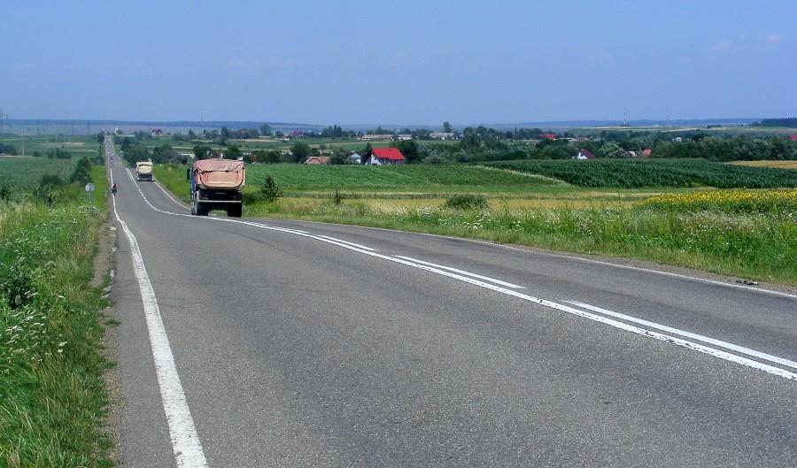 Droga tak wyglądała przez kilkadziesiąt kilometrów