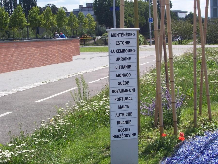 przed parlamentem europejskim