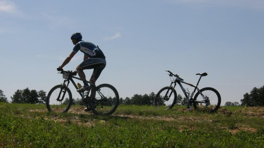 Trek oczekujący aż właściciel zacznie się nim ścigać również załapał się na foto :)